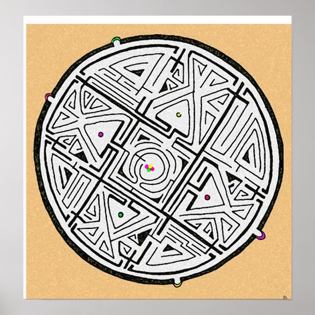 Affiche 5 solutions conception labyrinthique (Devant)