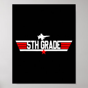 Affiche 5e année 5e année Retour à l'école Premier jour Ga