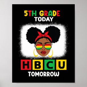 Affiche 5e année aujourd'hui Hbcu demain Collège historiqu
