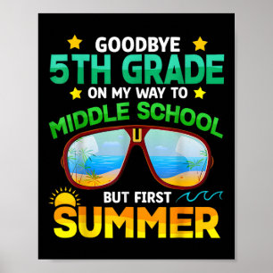 Affiche 5e année Moyen de l'école secondaire premier été