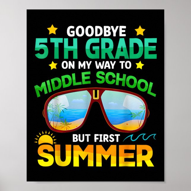 Affiche 5e année Moyen de l'école secondaire premier été (Devant)