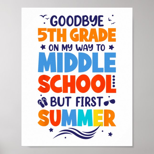 Affiche 5e année sur le chemin du collège mais première so (Devant)