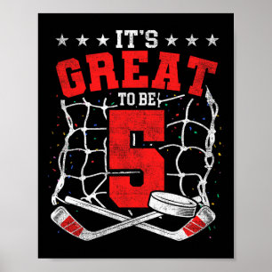 Affiche 5e anniversaire Amateurs de hockey C'est génial d'