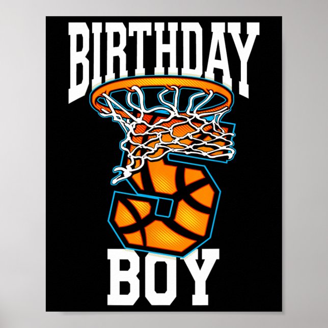 Affiche 5e anniversaire Basketball 5 ans Enfants Cadeau (Devant)