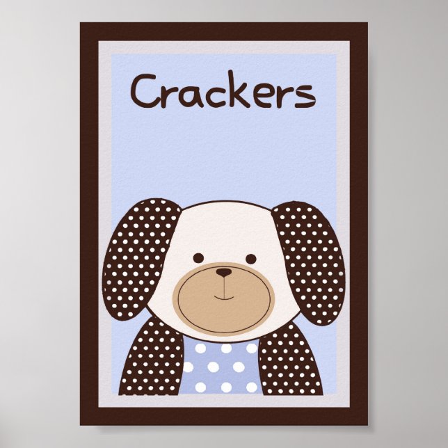 Affiche 5x7 "Cracke" Graham Crackers Bébé Lit Mur Art (Devant)