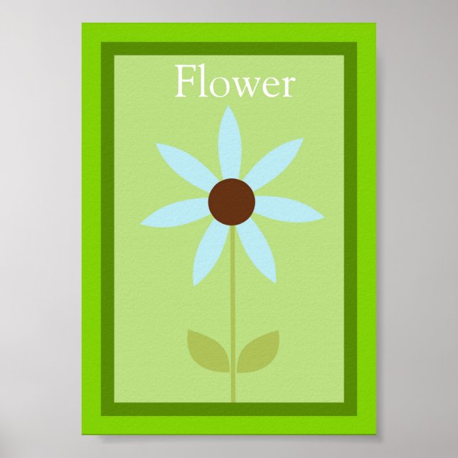 Affiche 5X7 Flower Forest Friends Wall Art (Devant)