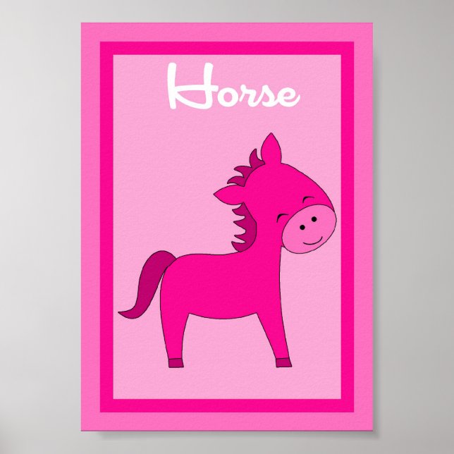 Affiche 5X7 Horse Grange Yard Girls Wall Art (Devant)