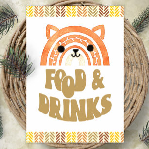 Affiche 5x7 Nourriture & Boissons Boho Woodland Renard Ann