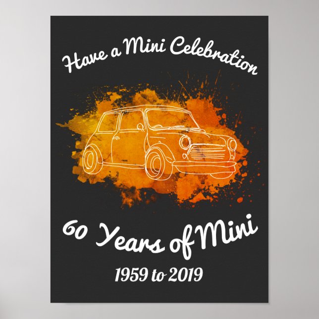 Affiche 60 ans de mini 1959 à 2019 (Devant)