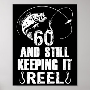 Affiche 60 ans et toujours pêche à l'anglaise