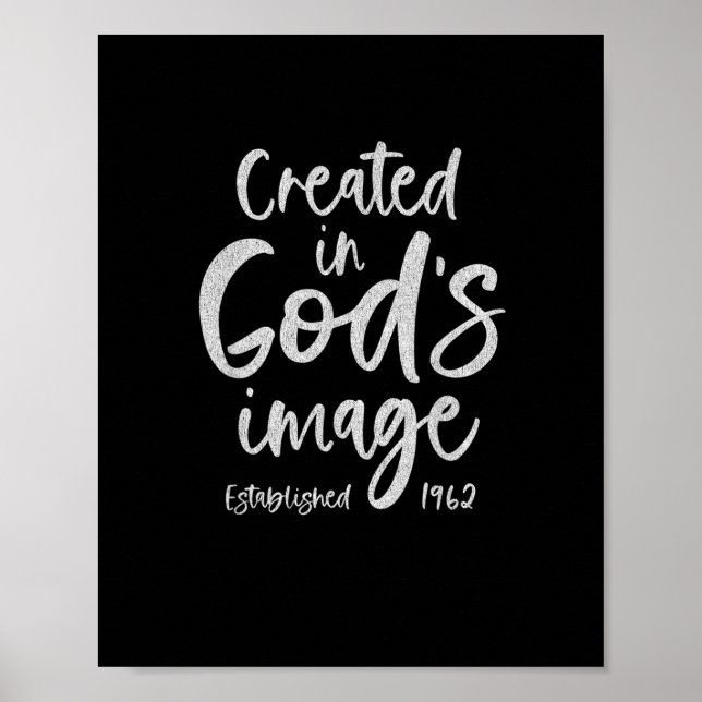 Affiche 60 ans Vieux Jésus chrétien 1962 60e anniversaire (Devant)