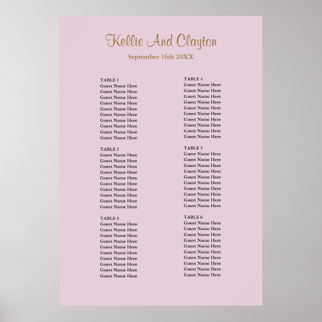 Affiche 60 Plat de Mariage simple violet (Devant)