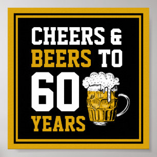 Affiche 60e anniversaire Cheers & Bières à 60 ans