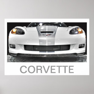 AFFICHE 60E ANNIVERSAIRE CORVETTE