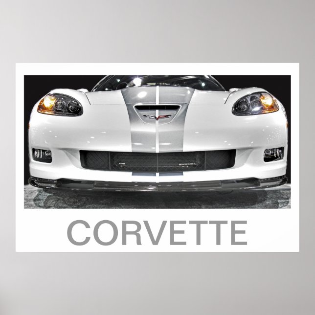 AFFICHE 60E ANNIVERSAIRE CORVETTE (Devant)