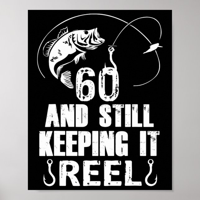 Affiche 60e anniversaire et toujours garder la pêche à la  (Devant)