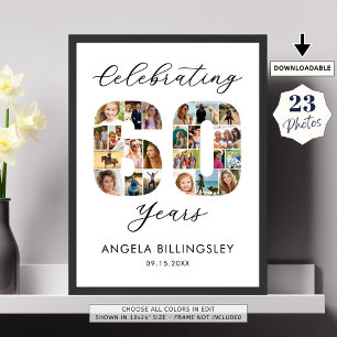 Affiche 60e anniversaire Numéro 60 23 Photo Collage