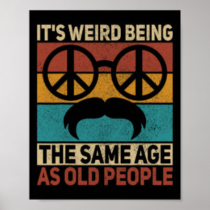 Affiche 60s les années 70 tenue Hippie Papa Anniversaire G