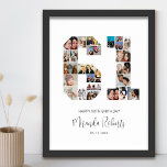 Affiche 61e anniversaire Numéro 61 Photo personnalisée Col<br><div class="desc">Célébrez le 61e anniversaire avec cette affiche personnalisée de collage photo numéro 61. Ce cadeau personnalisable est également parfait pour un anniversaire mariage. C'est une excellente façon de présenter des souvenirs précieux de votre vie de mariage et de marié. L'affiche comporte un collage de photos qui capturent ces moments spéciaux,...</div>