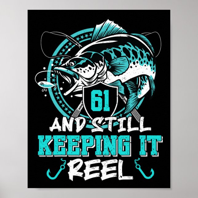 Affiche 61e Anniversaire Pêche Drôle 61 Toujours En Garde  (Devant)