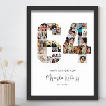 Affiche 64e anniversaire Numéro 64 Photo personnalisée Col<br><div class="desc">Célébrez le 64ème anniversaire avec cette affiche personnalisée de collage photo numéro 64. Ce cadeau personnalisable est également parfait pour un anniversaire mariage. C'est une excellente façon de présenter des souvenirs précieux de votre vie de mariage et de marié. L'affiche comporte un collage de photos qui capturent ces moments spéciaux,...</div>