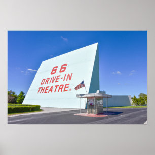 Affiche 66 Drive-In Theatre, Route 66, Carthage, Missouri