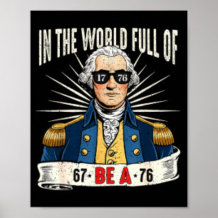 Affiche 67 à 76 Mème drôle d'histoire de George Washington
