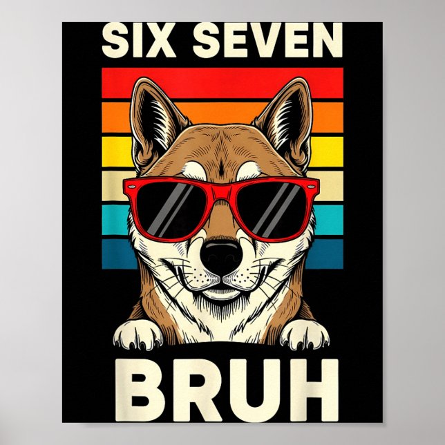 Affiche 67 Animals Funny 67 Brainrot Youth Kids Dog 67  (Devant)