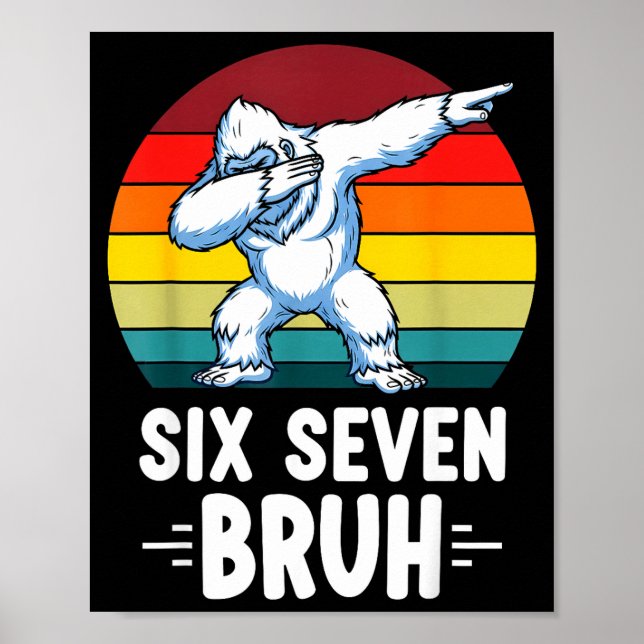 Affiche 67 Animals Funny 67 Brainrot Youth Kids Yeti 67  (Devant)