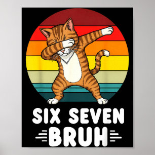 Affiche 67 Animaux Drôle 67 Brainrot Jeunesse Enfants Chat