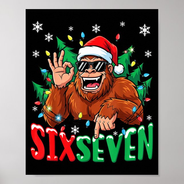 Affiche 67 Bigfoot Six Seven Hands Christmas Holiday Boys  (Devant)