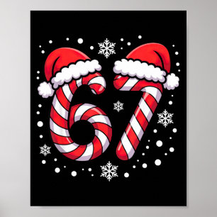 Affiche 67 Cannes de bonbon Santa