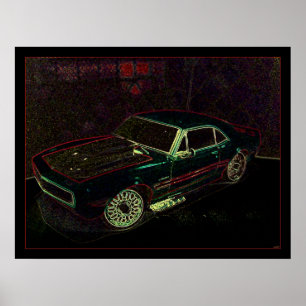 Affiche "67" Chevy Camaro
