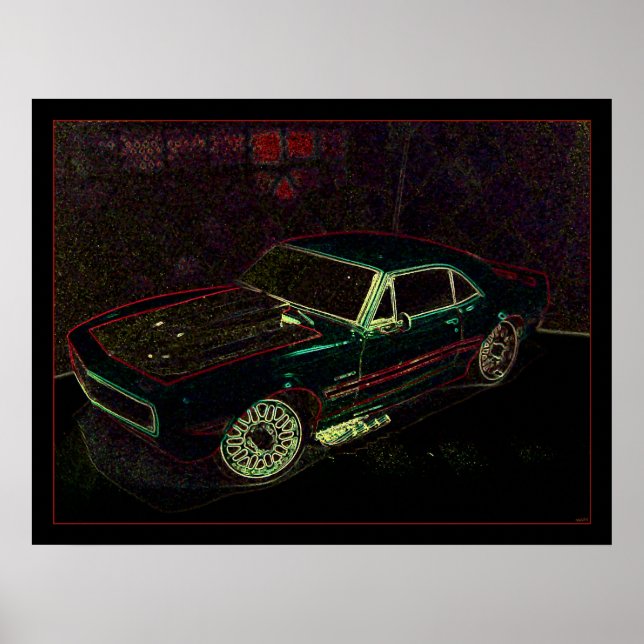 Affiche "67" Chevy Camaro (Devant)