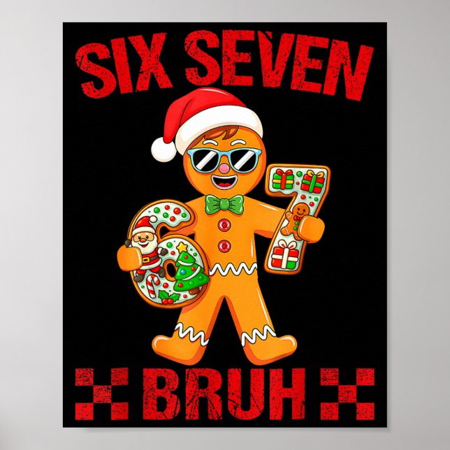 Affiche 67 Christmas Meme Saying 6 7 Meme Costume Xmas  (Devant)