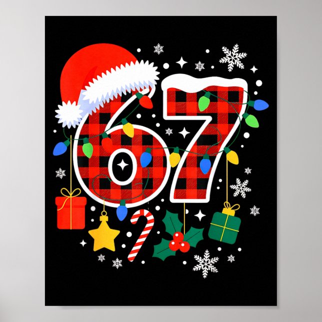 Affiche 67 Christmas Red Plaid 6 7 Six Seven Boys  (Devant)