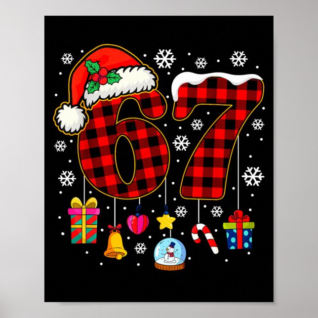 Affiche 67 Christmas Red Plaid 6 7 Six Seven Boys Christma (Devant)