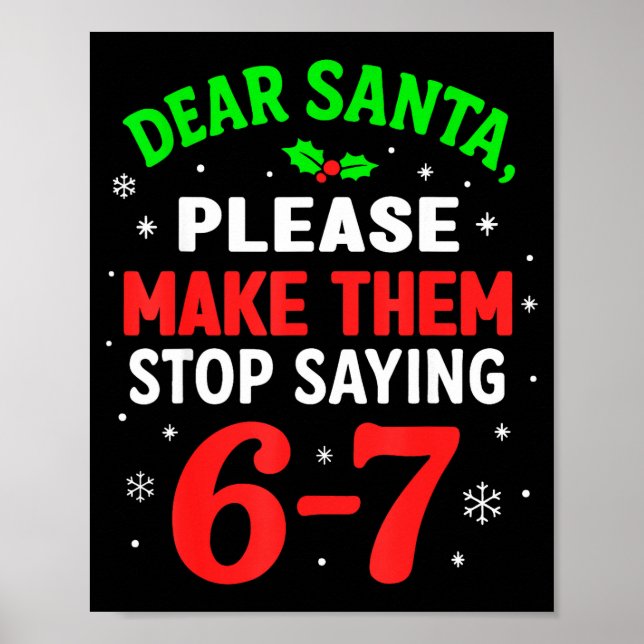 Affiche 67 Christmas Shirt 6-7 6 7 Shirt Funny Parents Men (Devant)