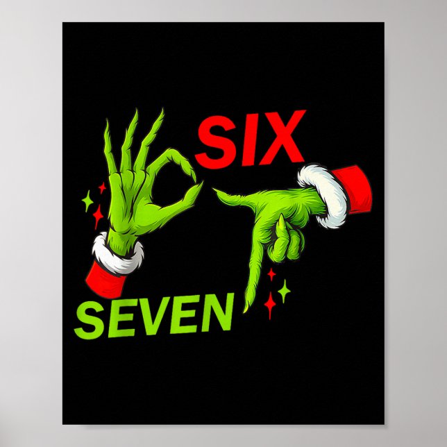 Affiche 67 Citation de mème tendance de Noël 6 7 Costume d (Devant)