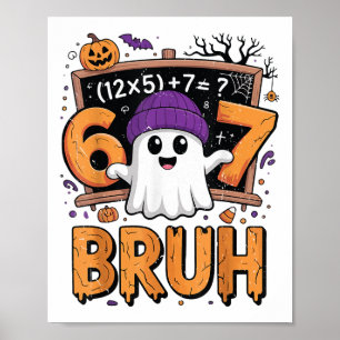 Affiche 67 Costume d'Halloween de professeur de mathématiq
