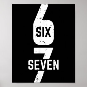 Affiche 67 Costume Six Seven Mème Numéro 6 7 Sur Lui Homme