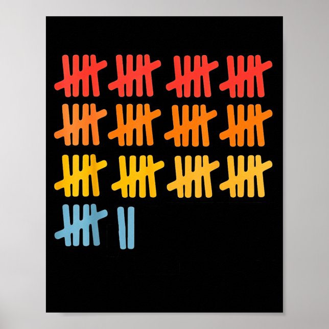 Affiche 67 Counting Math Teacher Mathematics 67th Number  (Devant)