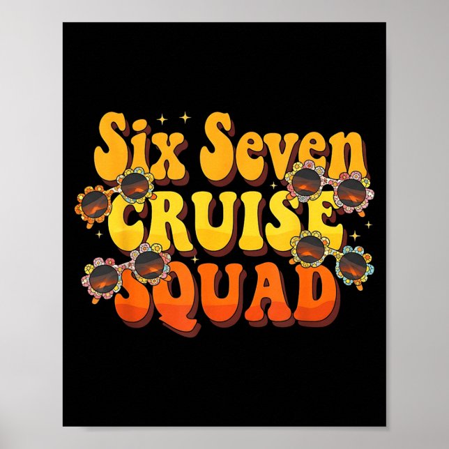 Affiche 67 Cruise Squad 2025 Groovy Kids Cruise Meme Match (Devant)