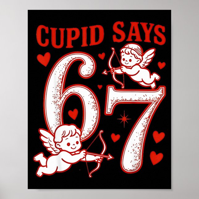 Affiche 67 Cud Dit Six Seven 6 7 Meme Garçons Filles Valen (Devant)
