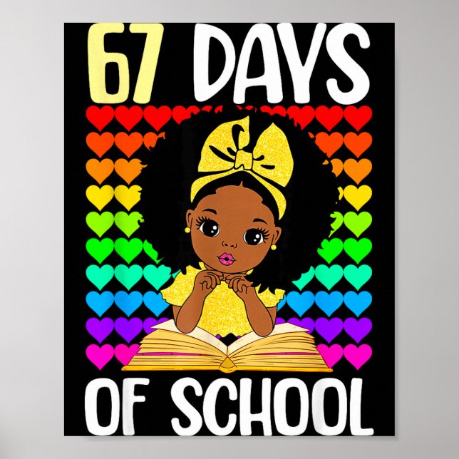Affiche 67 Days Of School 67th Day Smarter Six Seven Melan (Devant)