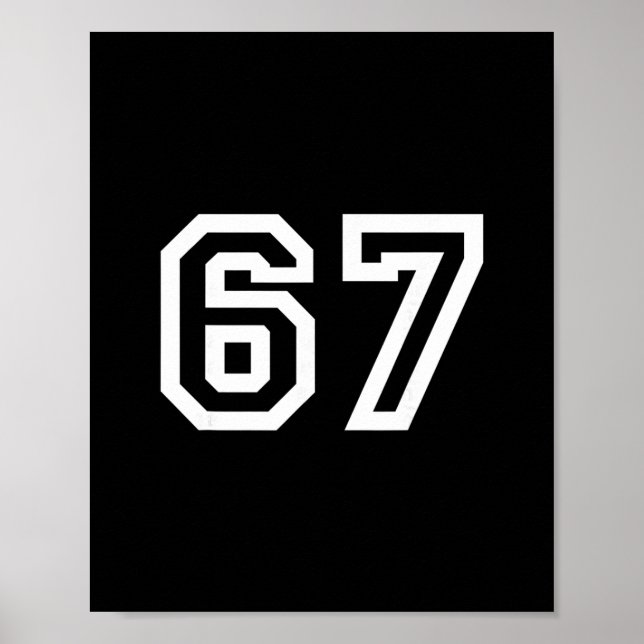 Affiche 67 Design Minimaliste  (Devant)