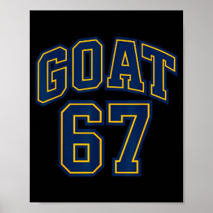 Affiche 67 Drôle Six Sept Génération Alpha Z Mème Rizz Drô