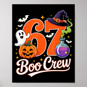Affiche 67 équipage boo drôle halloween fantôme sorcière c