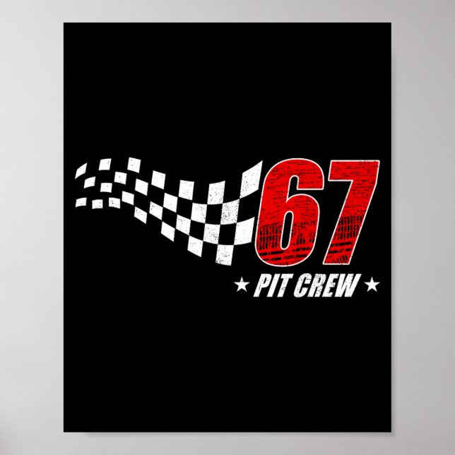 Affiche 67 équipe de fosse six sept course d'anniversaire  (Devant)