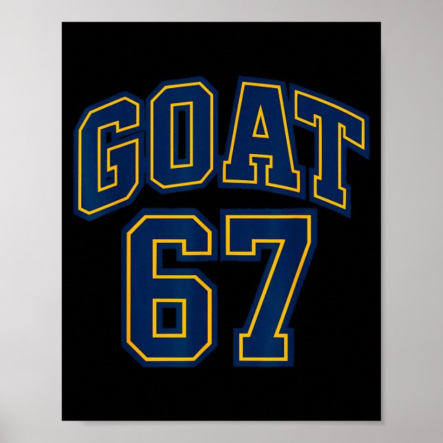 Affiche 67 Funny Six Seven Gen Alpha Z Meme Rizz Funny Goa (Devant)